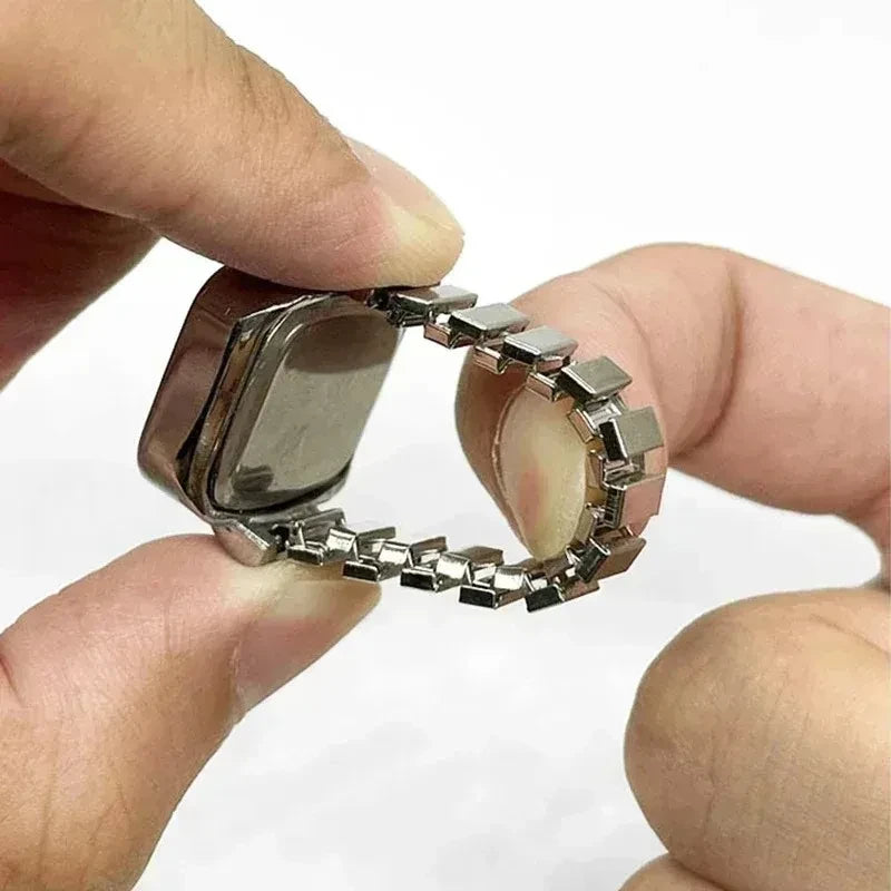 Anillo Reloj De Cuarzo Punk