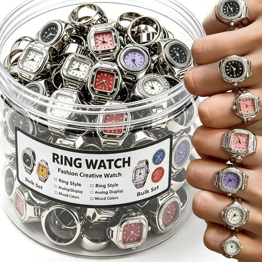 Anillo Reloj De Cuarzo Punk