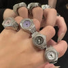 Anillo Reloj De Cuarzo Punk